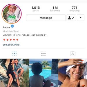 Andra - 1 milion Instagram