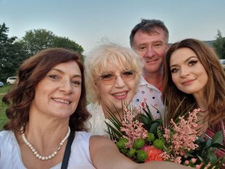 Raluca Diaconu, Călin Popa, directorul de la Național TV și Corina Chiriac.